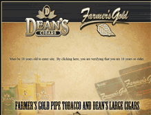 Tablet Screenshot of deanslargecigars.com